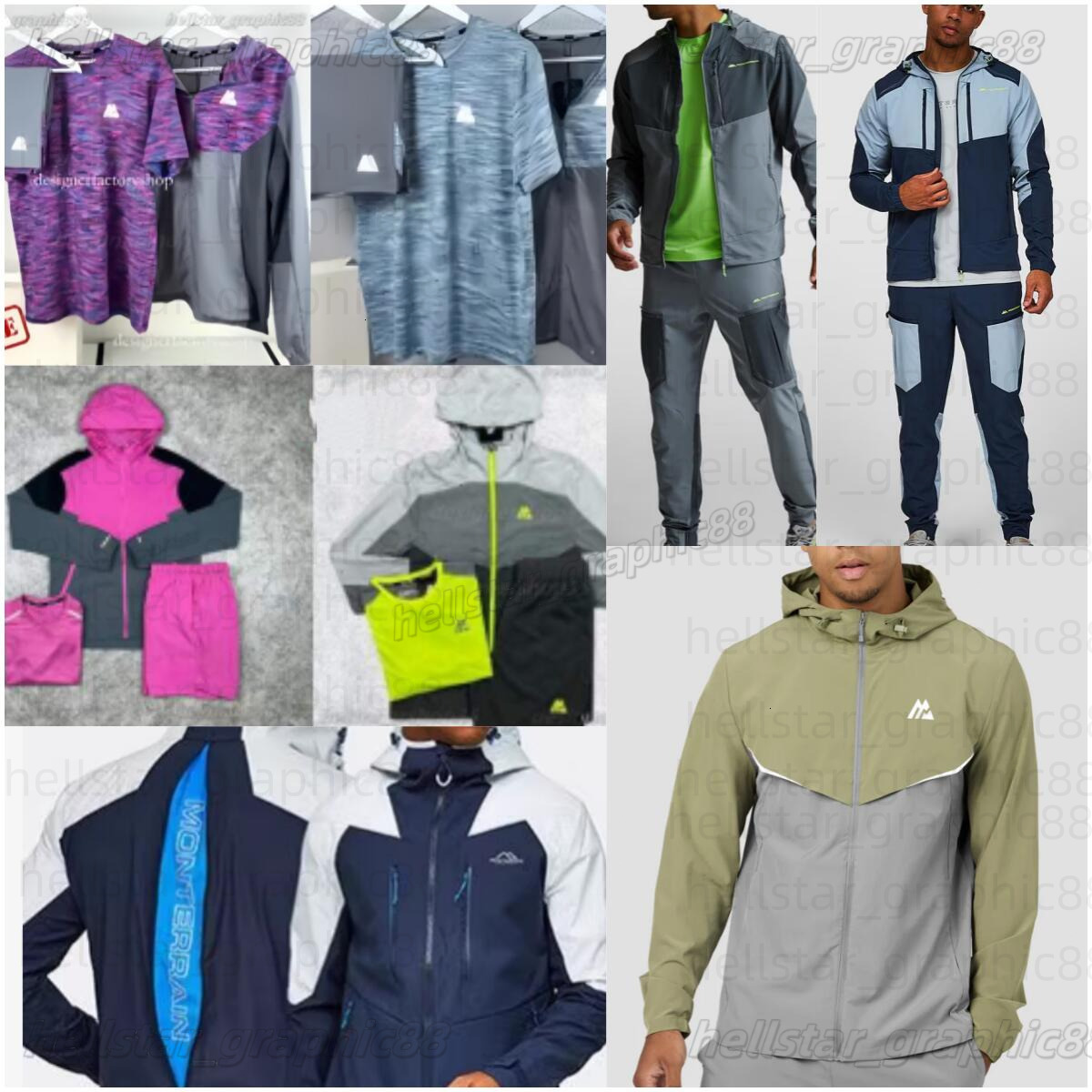 hot top1 High quality monterex tracksuit Latest model tech monterrain set sports fiess monterex set jogging suits quick dry sportswear sweatpants monterrain set