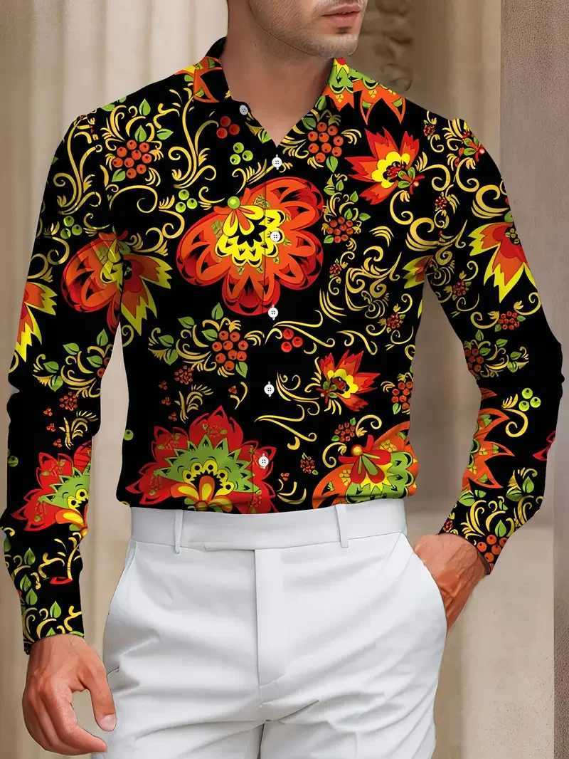 New mens long sleeved shirt with collar design casual button up shirt simple design for formal occasions K251110