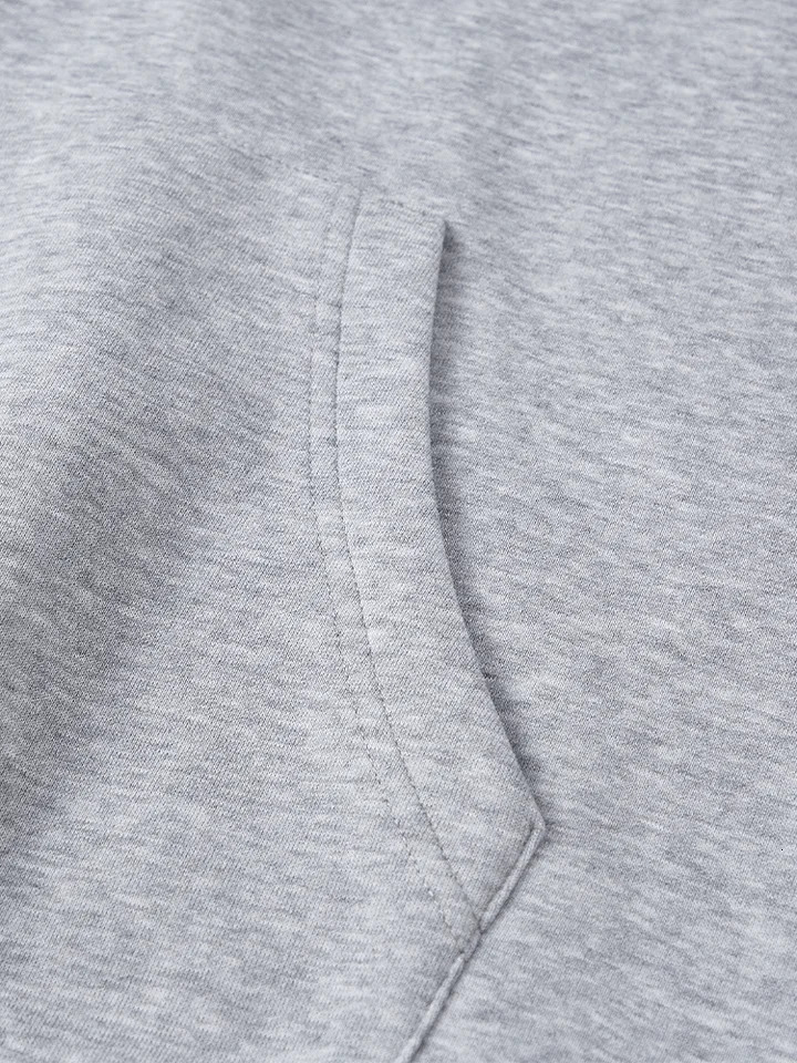 Classic Light Gray Zip - Up Hooded Sweatshirt Minimalist Style Premium Fleece Lining Essential for Everyday Streetwear 251110