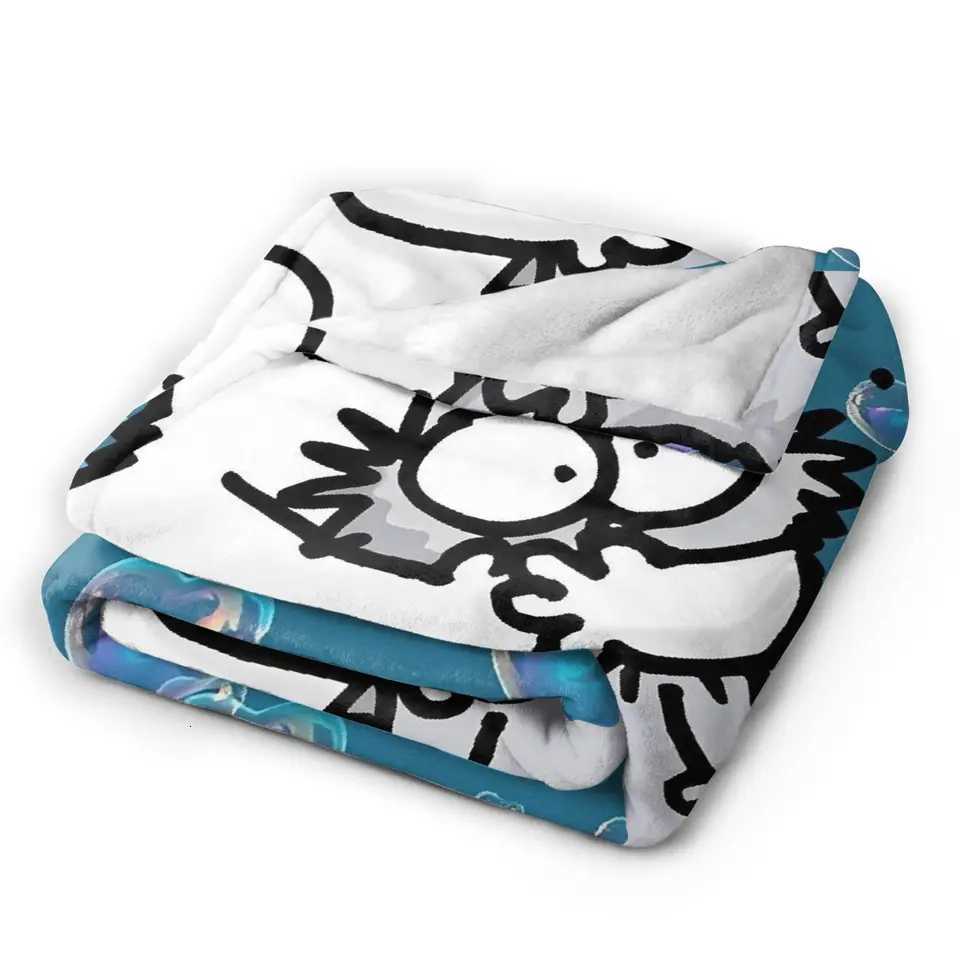 Blanket Simons Cat Blanket s Quty Warm Soft Bedding Throws Winter Children Couch Chair Sofa Bed Fluffy Bedspread C251111
