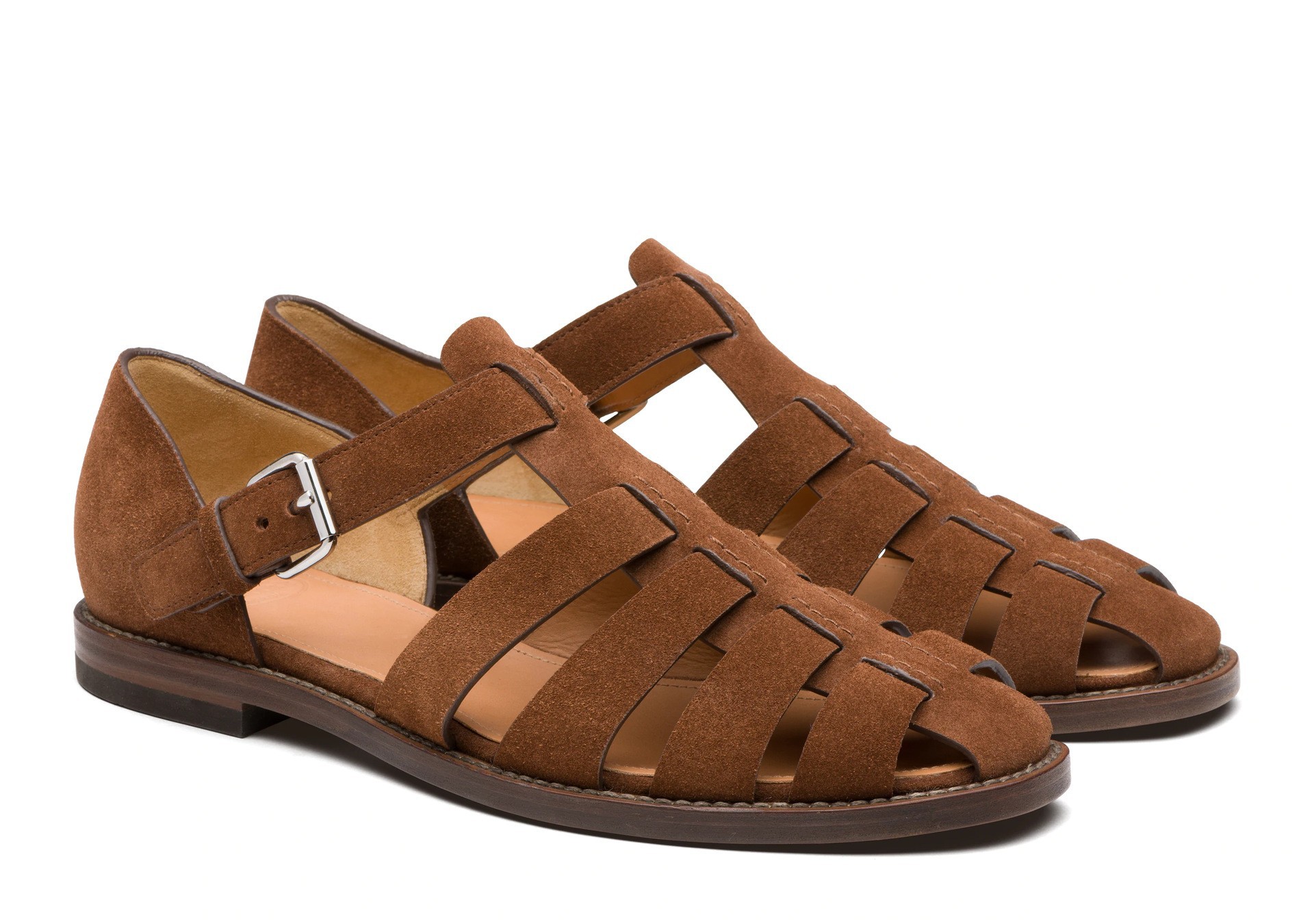 Free shipping European and American men's beach shoes casual Baotou white breathable large size Roman men's sandals large size 38-48