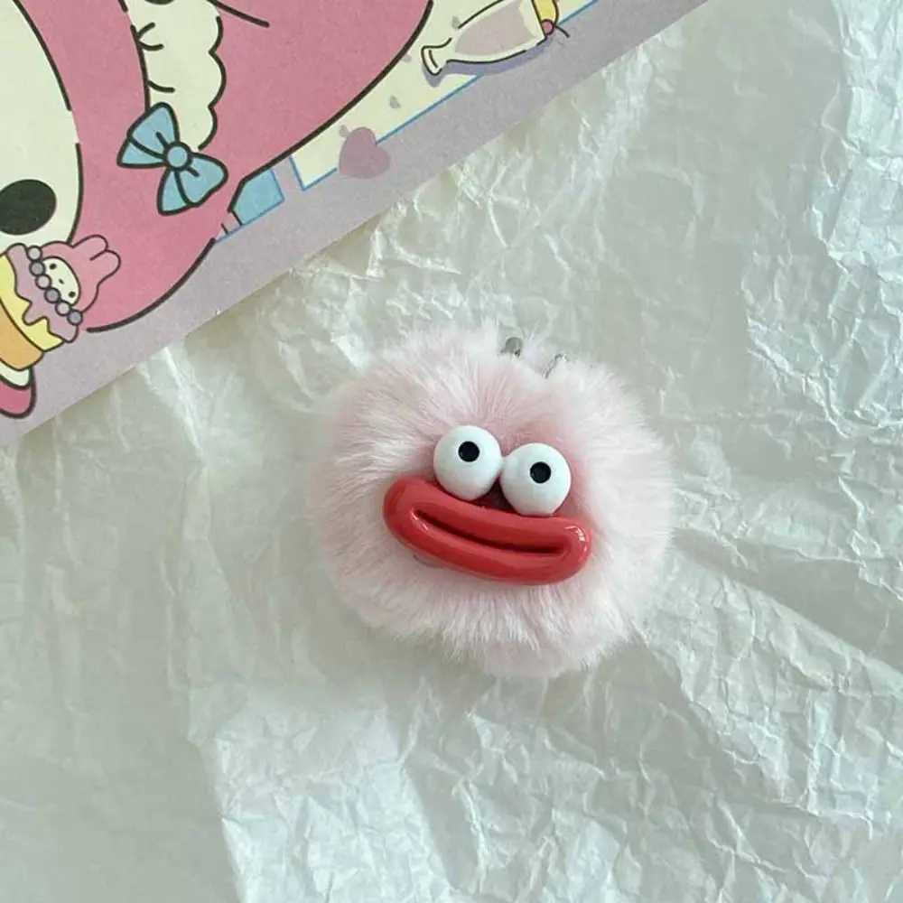 Interesting Joker Keychain Sausage Mouth Keyring Big Mouth Plush Pendant Cartoon Plush Mini Plush Filled Fluffy Kavay Bag Pendant W250411