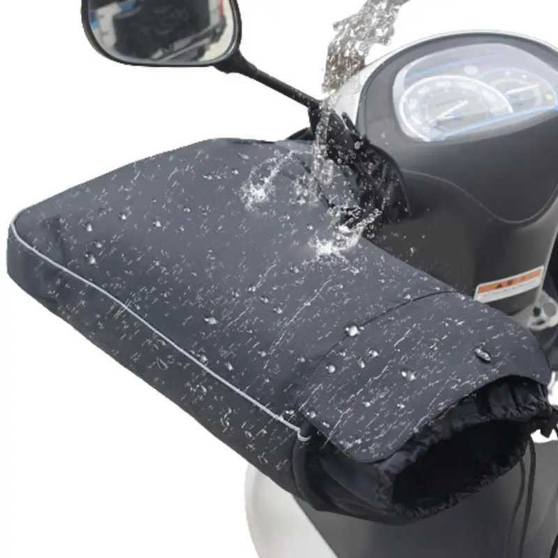 Motorcycle Handlebar Covers Motorbike Handle Bar Hand Cover Muffs Windproof Thickened Motorcycle Handlebar Mittens Hand Warmer S25118