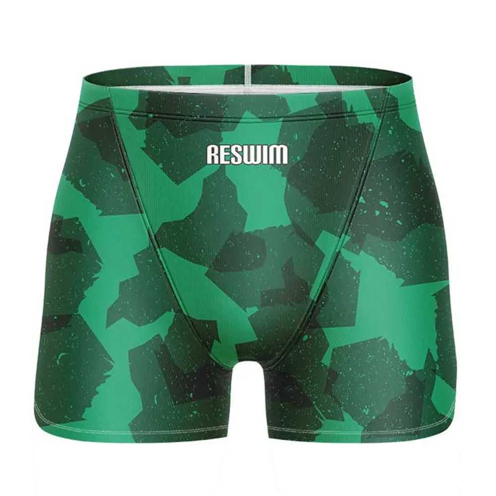 Summer Mens Swimming Jammer Shorts Endurance Sports Training Swimsuit Swimming Relay Swimsuit New Swimsuit Jammer Surfing ShortsW250410