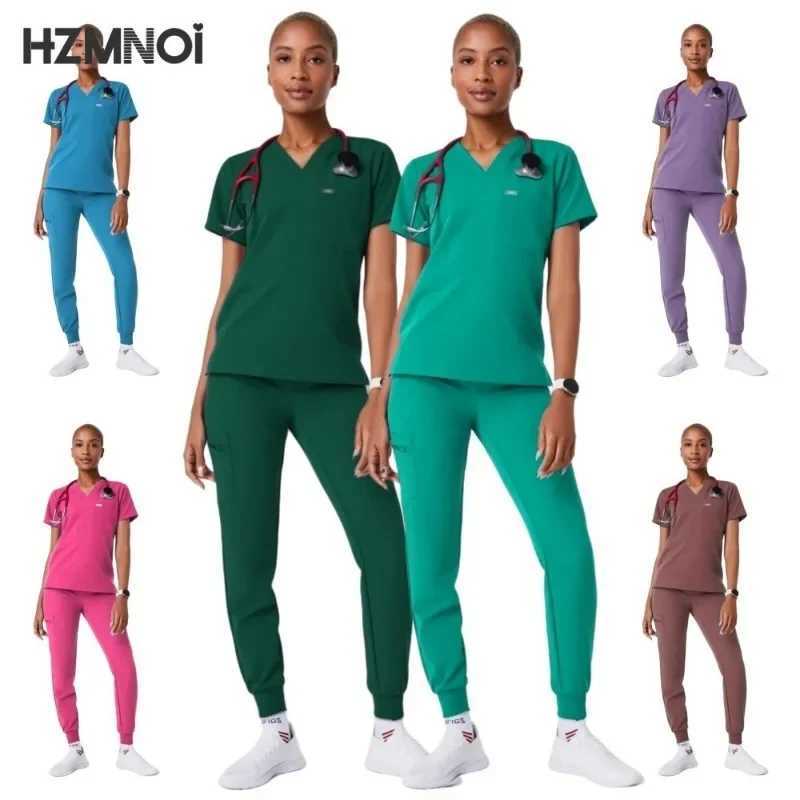 Hospital Surgical Clothes Medical Uniform Women Scrub Set Doctor Nurse Accessories Dental Clinic Scrub Set Beauty Sn Workwear X2504101