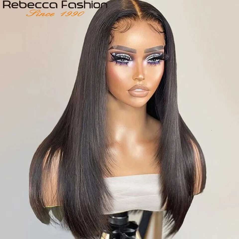 180D 16-32 Short Straight Human Hair Wigs Transparent Lace Front Wigs Pre Plucked Brazilian Straight Lace Front Wigs For WomenT251111