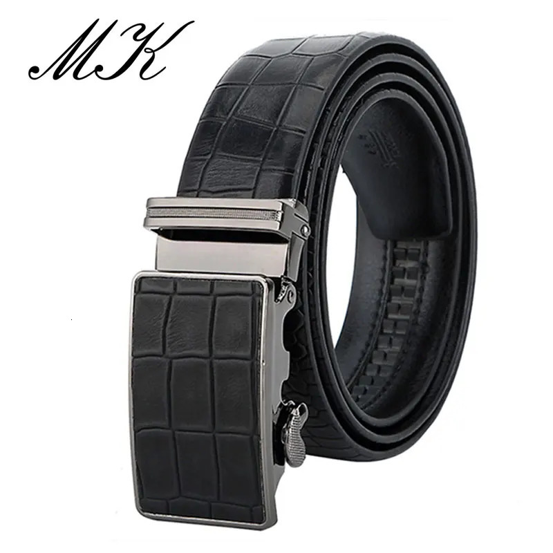 MaiKun Mens Automatic Belts For Men Leather Belt For Business Casual Pattern Belt 251031