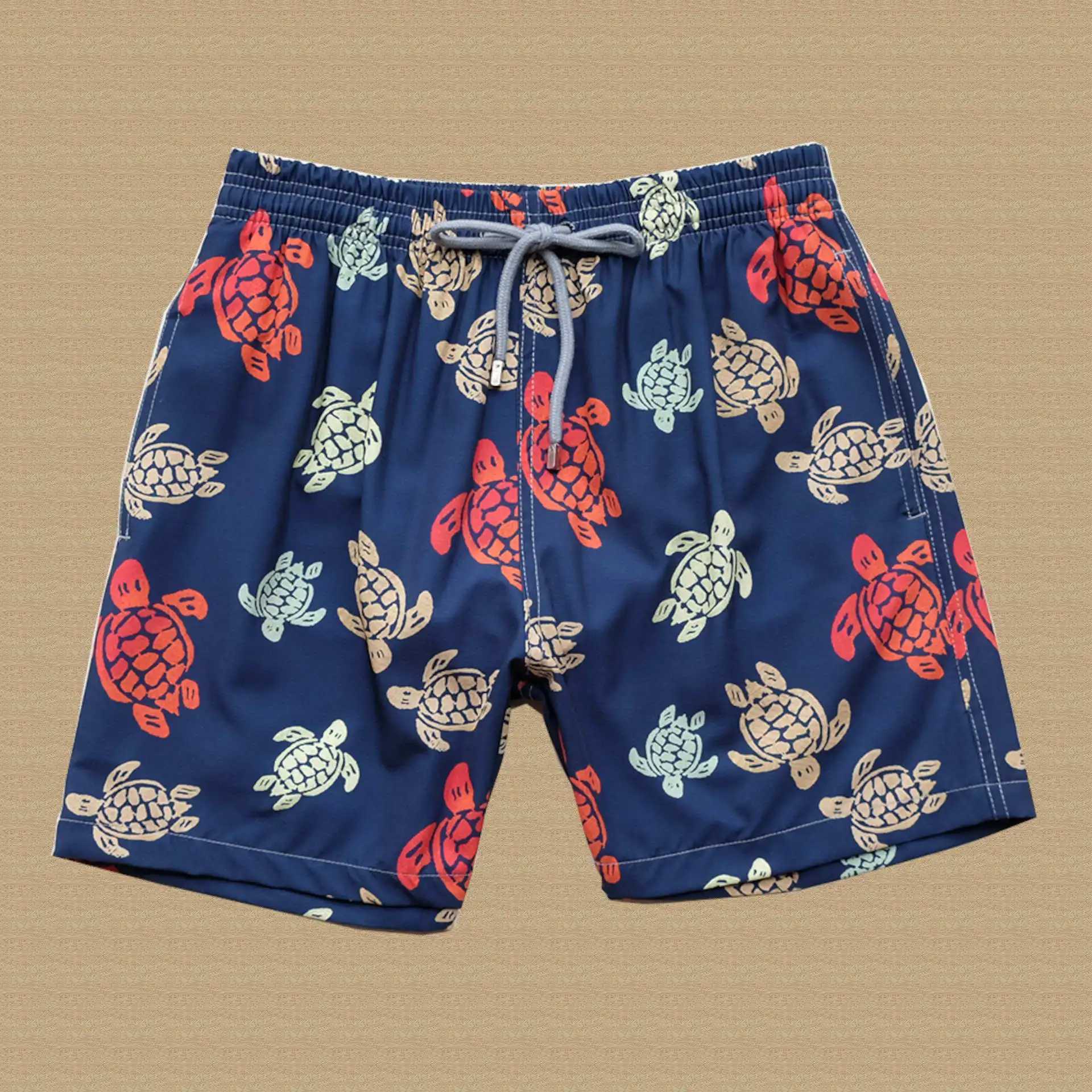 Summer Bermuda Masculina Mens Sea Turtle Brand Beach Surfing Sports Tight Pants Fast Drying Loose Wearing Mens Swimsuit X250410