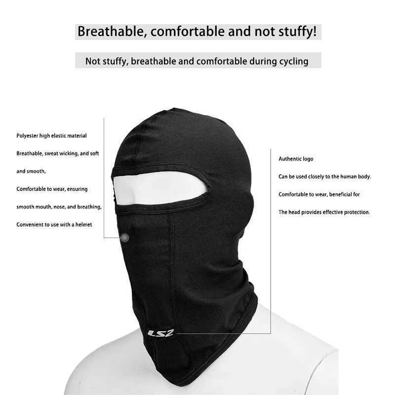 Original LS2 Balaclava Men Motorcycle Face Mask Summer Ice Silk Motocross Riding Mask Sun UV Protection Motorcycle Headwear Mask S251110