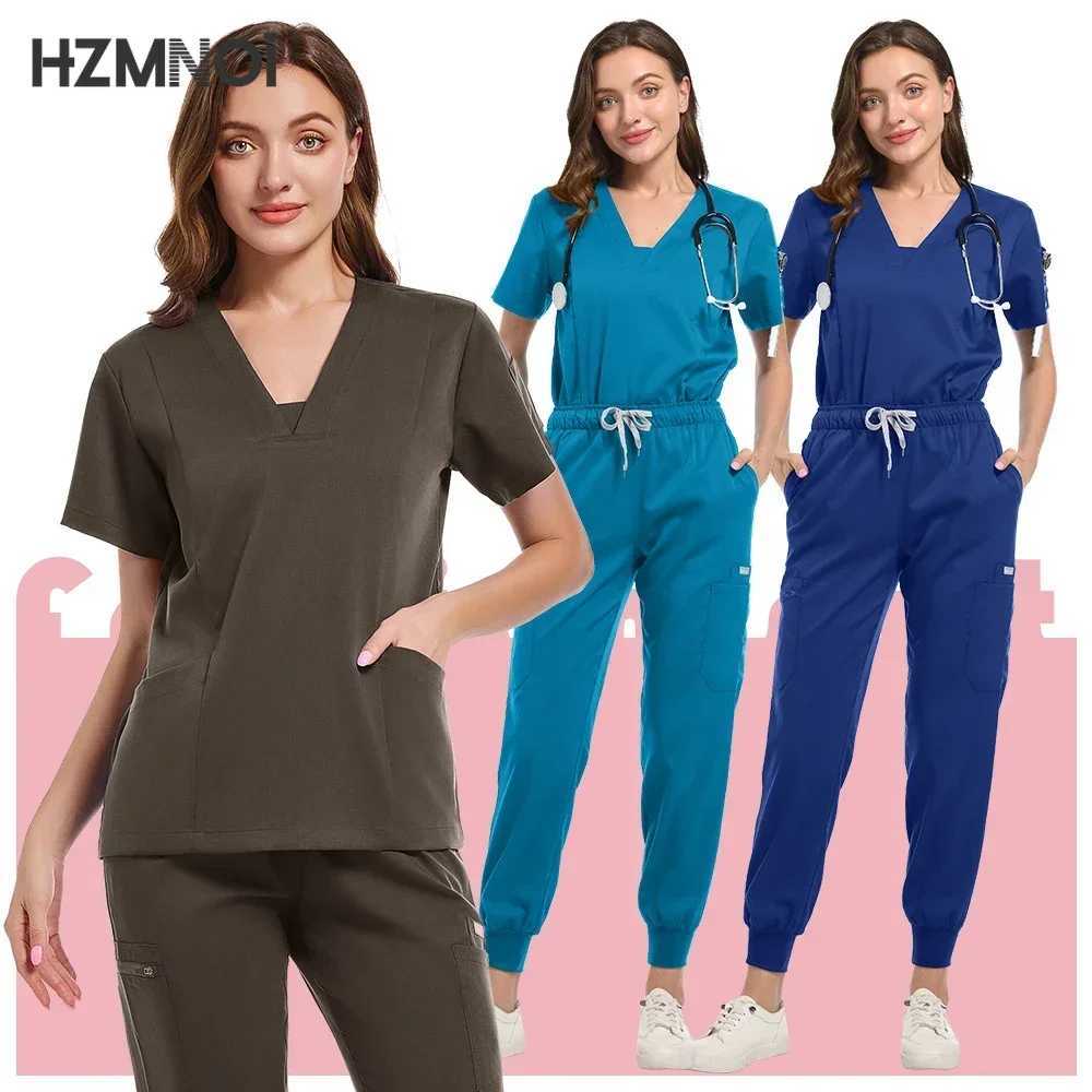 Surgical Uniform Woman Medical Nurse Scrub Set Beauty Sn Workwear Clinical Doctor Work Clothes Nursing Accessories Tunic Suit X250410