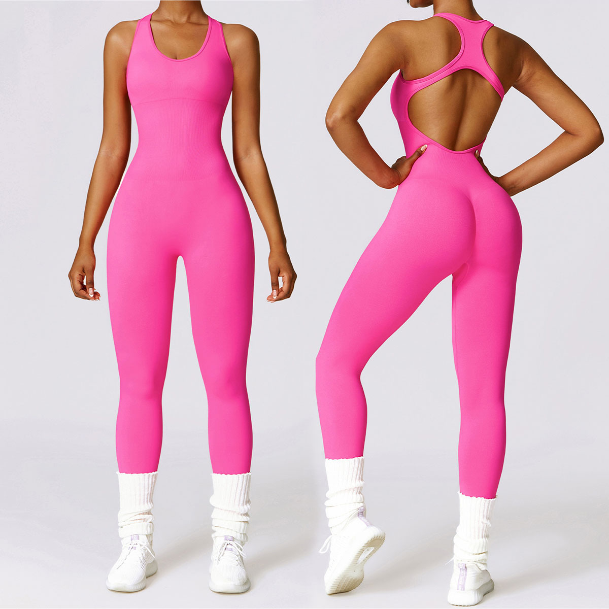 Yoga Pants High-Waist Seamless Tummy-Control Workout Running Athletic Soft Gym-Friendly Shapewear with Moisture-Wicking Fabric