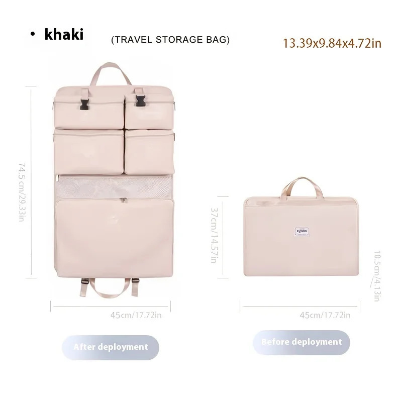 Portable Travel Organized Cube 6 Compartments Travel Organizer Packing Cube Luggage Colthes Divider Underwear Socks Storage Bag 251110