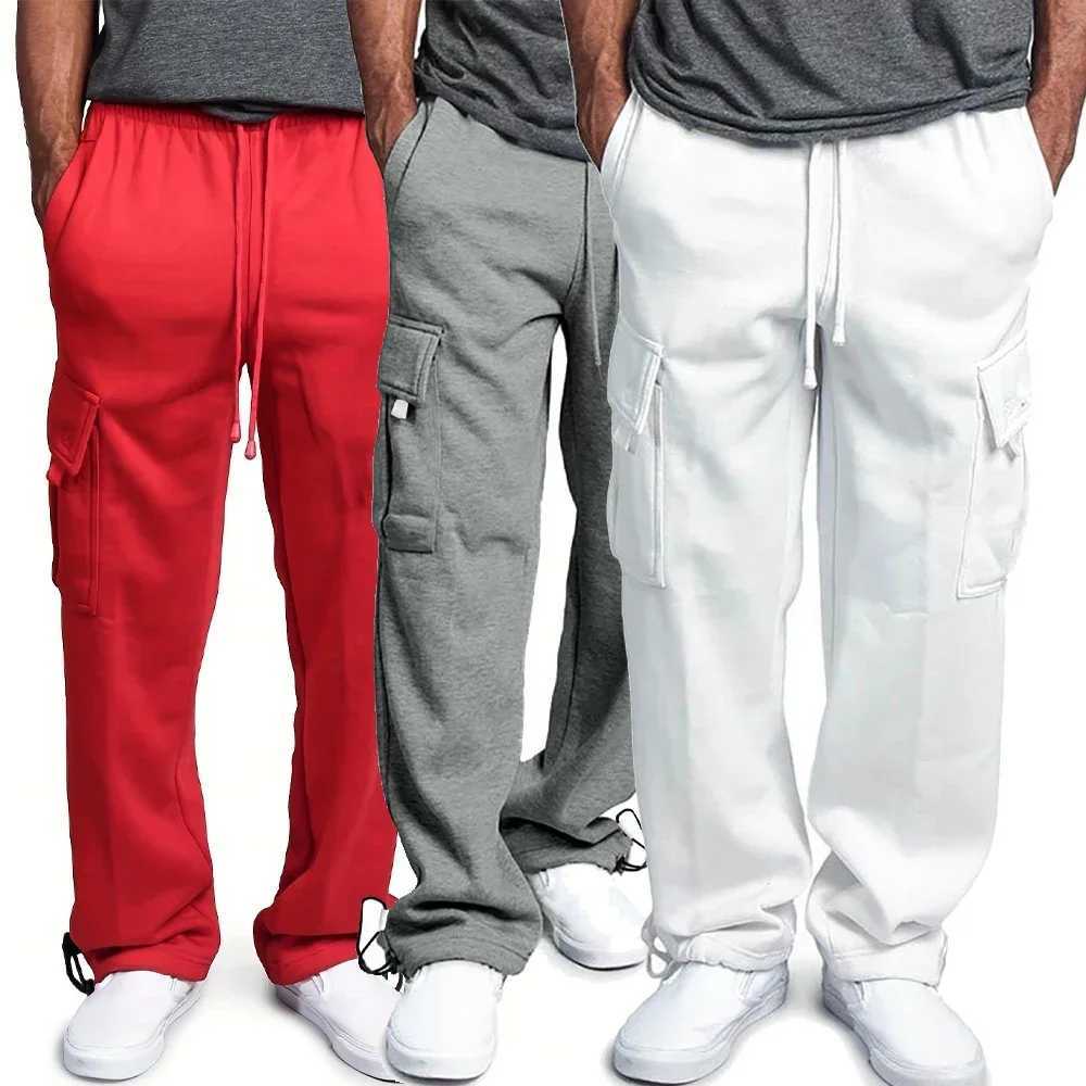 Mens freight sports pants autumn pants loose fit suitable for jogging Overalls runners sportswear pocket pants freight Trousers StreetwearXJ250410