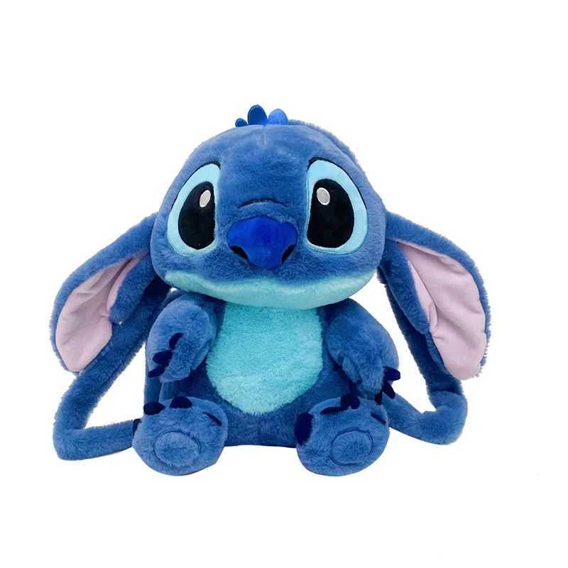 Disney Real Disney Sewing Plush Toy Anime Lilo Stitch Stuffed Toy Kawaii Cartoon Cute Backpack Doll Bag Toy Childrens Birthday Gift Y2504011
