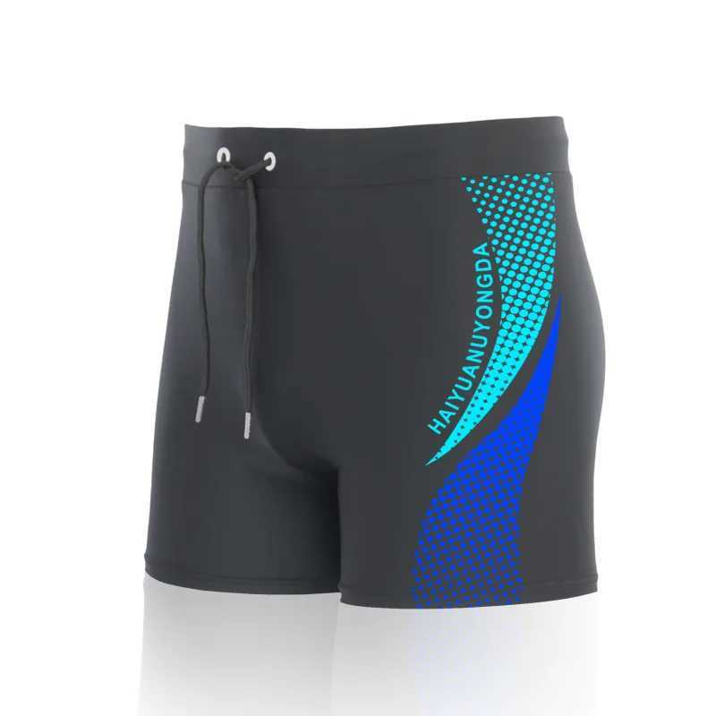 European size geometric shapes and letter printing mens swimming rods summer pull rods quick drying and stretching shortsW250410