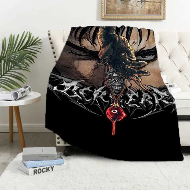 1pc Japan Anime Berserk Blanket Microfiber Bedding Camping Throw Blanket Luxury Downy Portable Office Hypoallergenic Flannel C251111