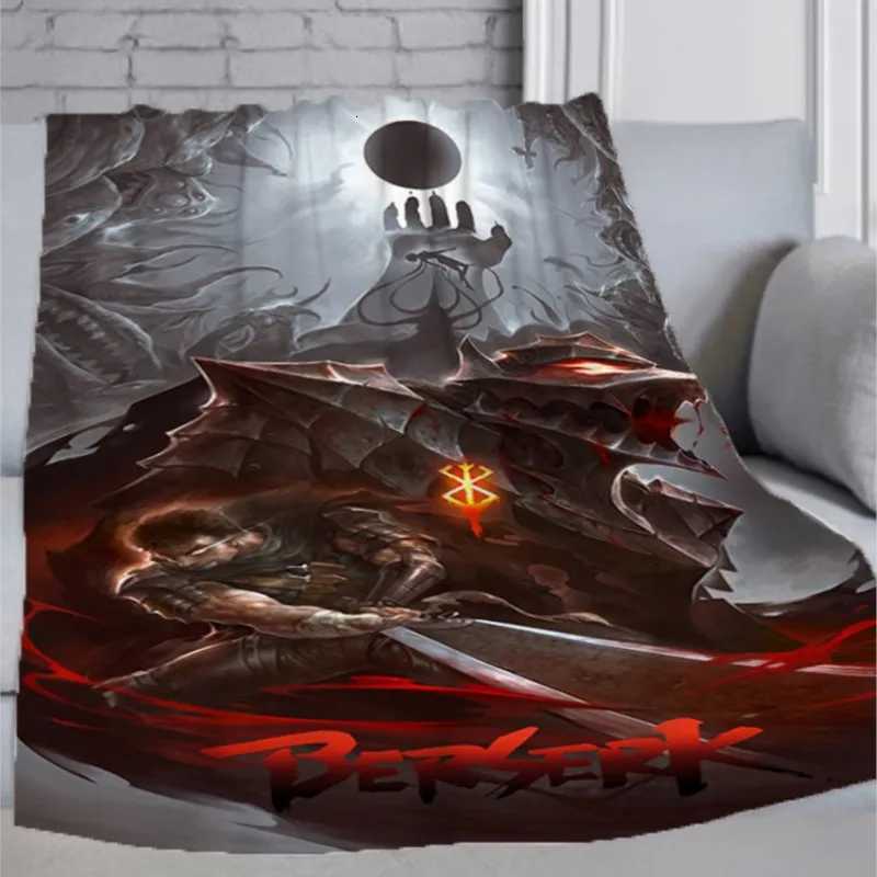 1pc Japan Anime Berserk Blanket Microfiber Bedding Camping Throw Blanket Luxury Downy Portable Office Hypoallergenic Flannel C251111
