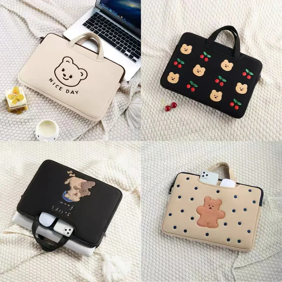 Cute Cartoon Tablet Sleeve Bag Laptop Handbag 13.3 /13.6/14/15.6/16 lnch Portable Computer Sleeve Case for lpad 250407