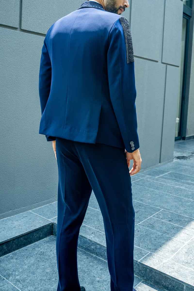 Fashion Wedding Men Suit Appliques Party Suit 2-Pieces Coat Pants Tailor-Made Groom Groomsman Formal Occasions Size Plus Size Customized M251622