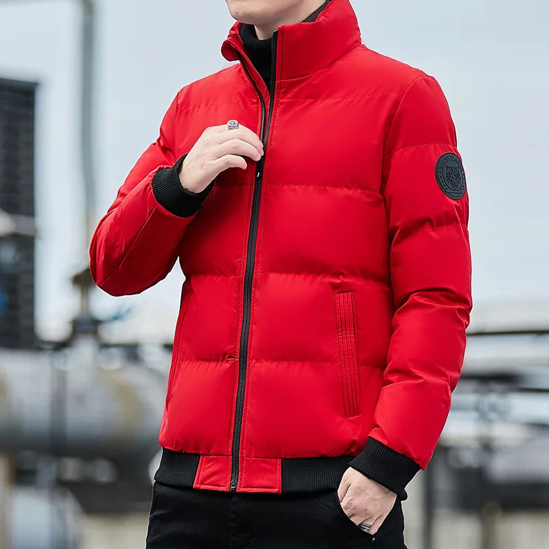 Cotton-padded Mens Winter Padded Mens Winter Padded Jacket With Cashmere Thickening Korean Version Coat 251106