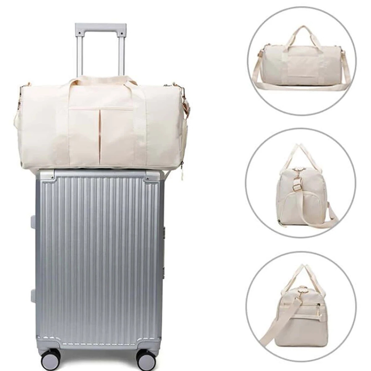 lightweight simple and large-capacity travel luggage bag with an independent shoe compartment fashionable travel bag 251110