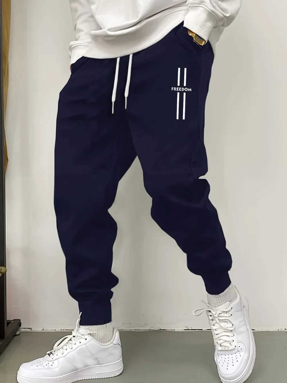 Mens loose sports pants - autumn and winter running pantsXJ250410