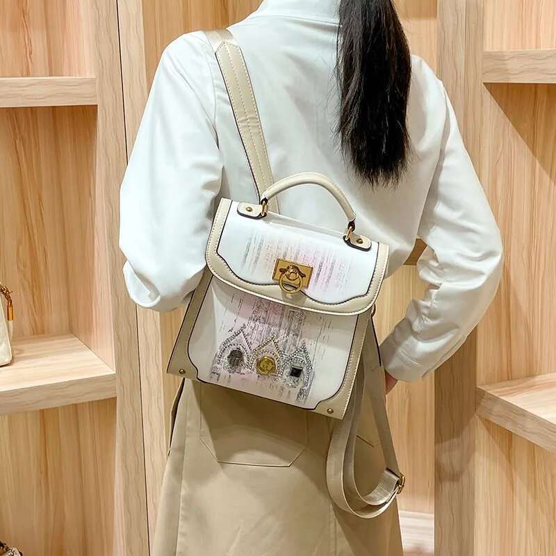 Women's Bags Brand genuine leather shoulder bag for women's 2024 new summer high-end fashion travel small backpack, handbag