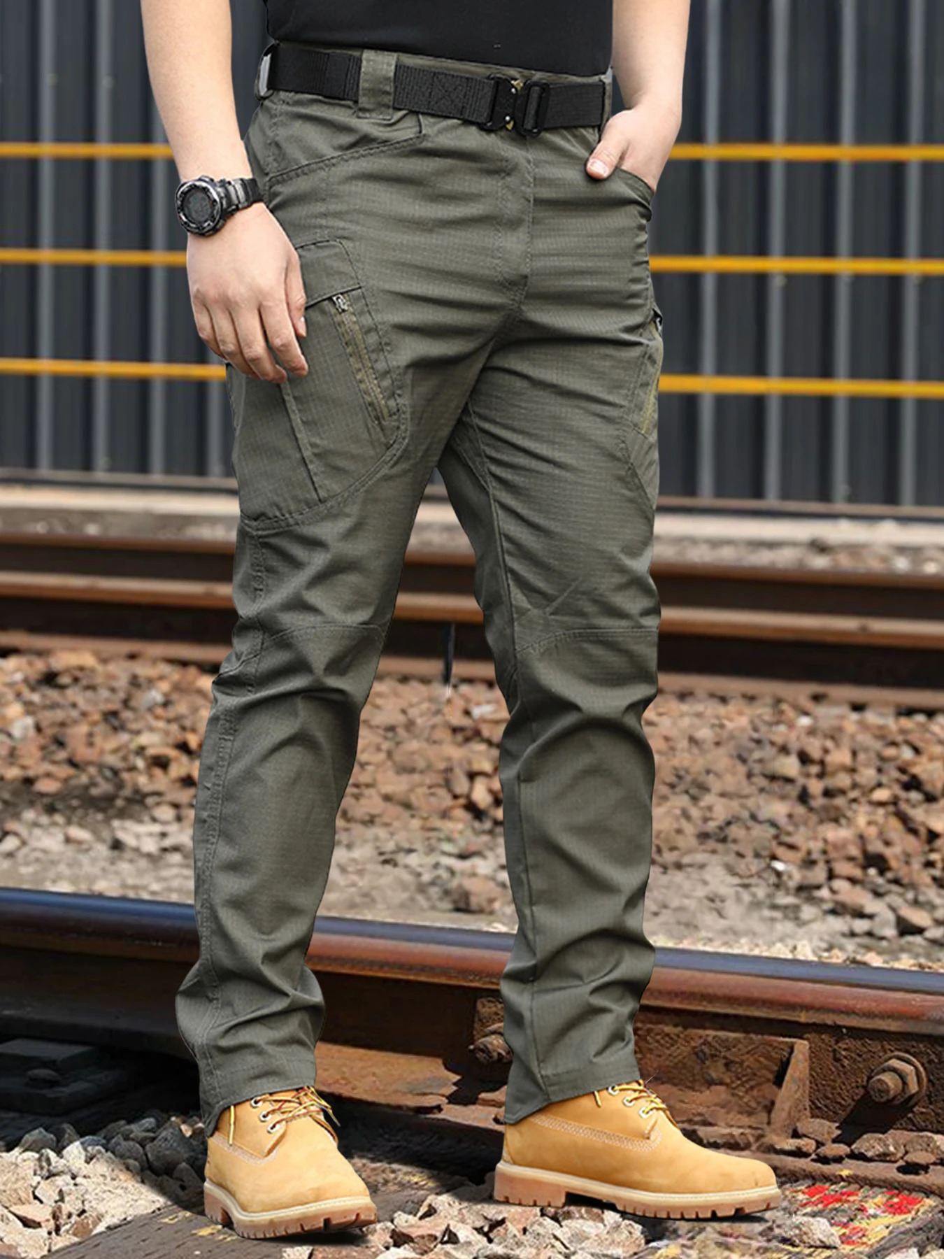 Tactical Work Pants Series Mens IX9 Tactical Pants Multi-Pocket Large Capacity Training Pants Commuter Pants Wear-resistant 251110