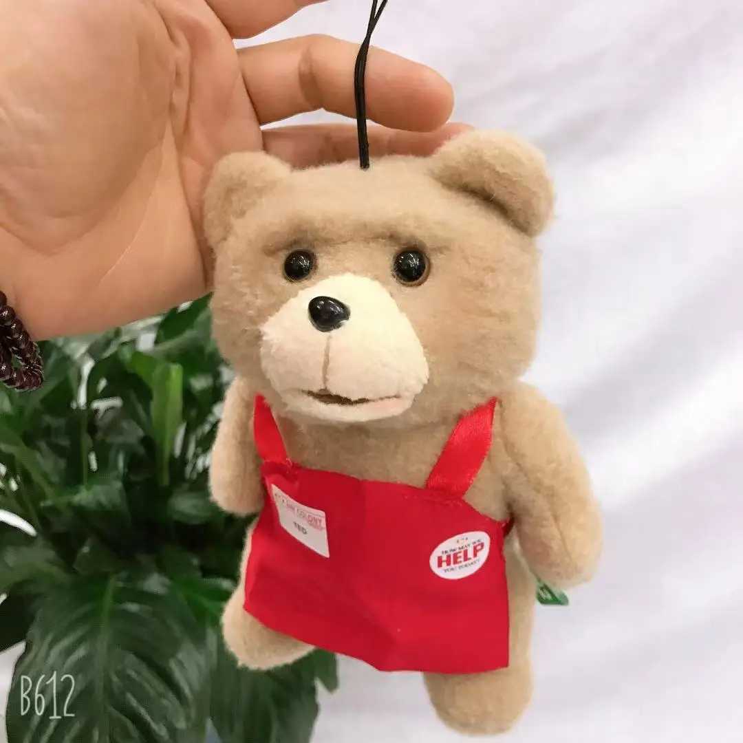 Cute Teddy Bear Doll Maji Bear Apron Plush Doll Bag Pendant Decorative Keychain W250411