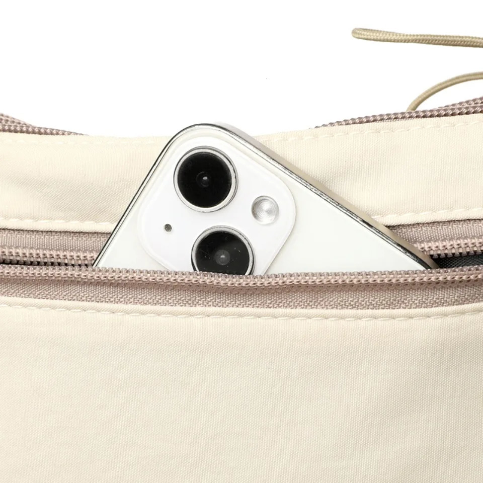 Women Crossbody Bag with 3 Pockets Large Capacity Lightweight Shoulder Purse Durable MultiPocket Shopper Tote 251110