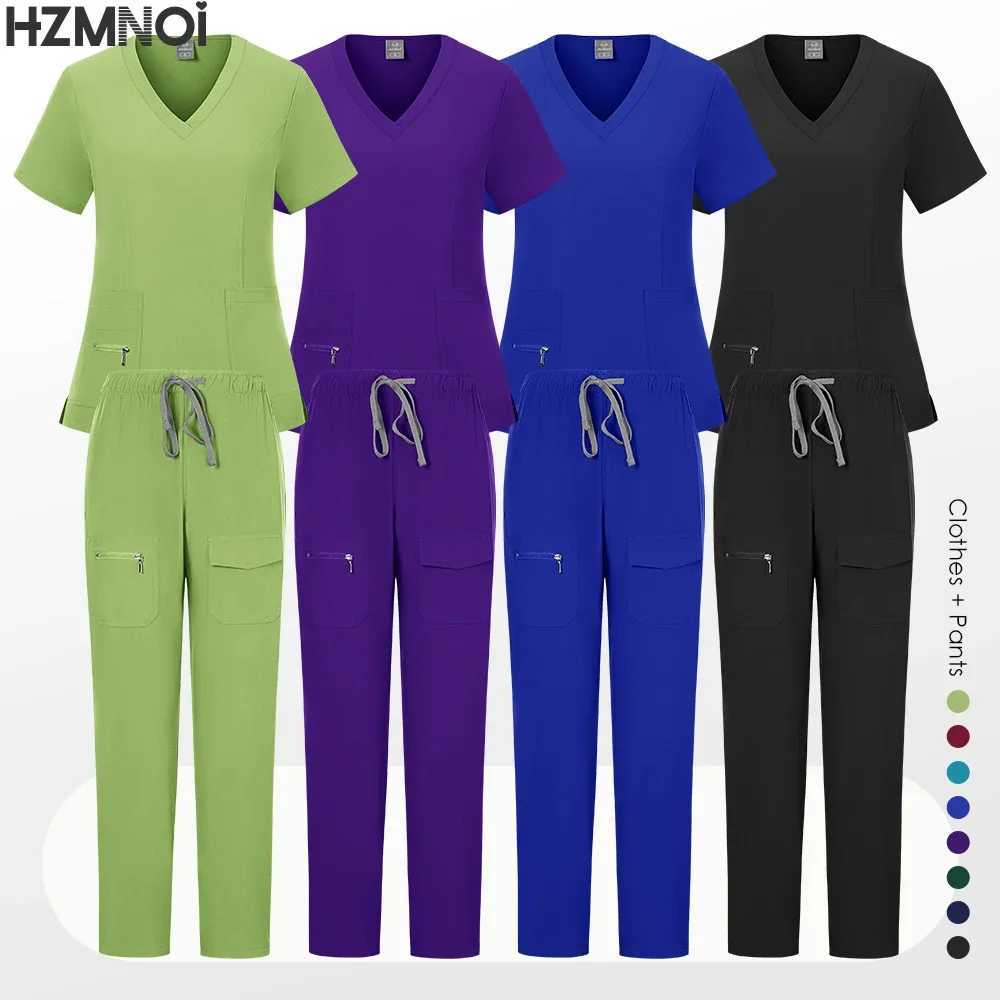 Medical Uniforms Women Nursing Accessories Dental Scrub Surgical Gown Healthcare Hospitals Clinical Scrub Doctor Nurse Work Wear X2504101