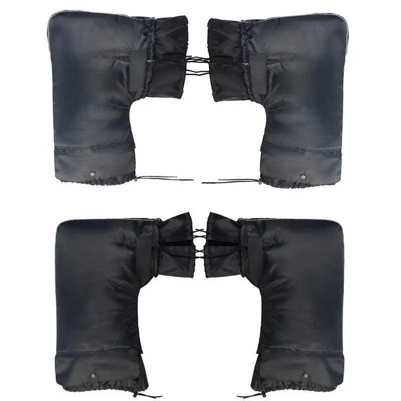 Motorcycle Handlebar Covers Motorbike Handle Bar Hand Cover Muffs Windproof Thickened Motorcycle Handlebar Mittens Hand Warmer S25118