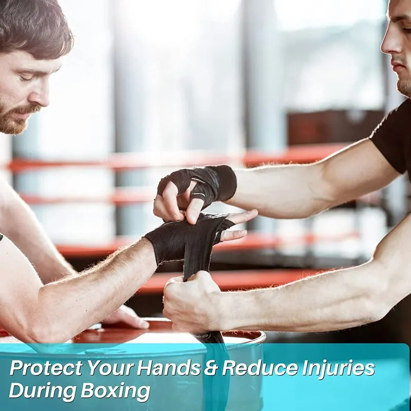 2 Rolls 25M Cotton Boxing Bandage Sports Strap Sanda Gauntlets MMA Hand Gloves Wraps Belt Wraps Bandage For Competition 251107