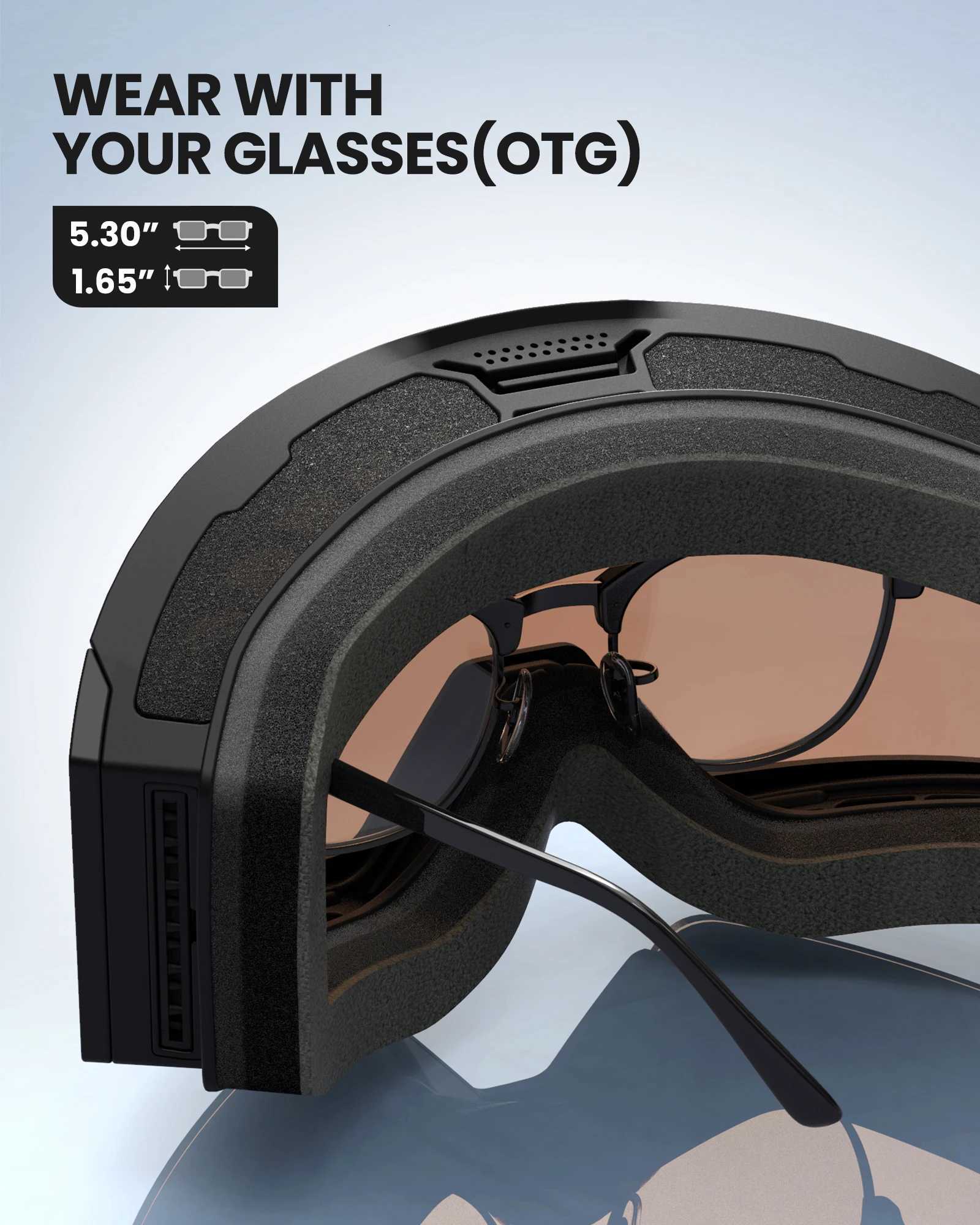 OutdoorMaster Falcon Ski Goggles Lens by ZEISS Anti-fog OTG Snowboard Goggles Magnetic Interchangeable K251110