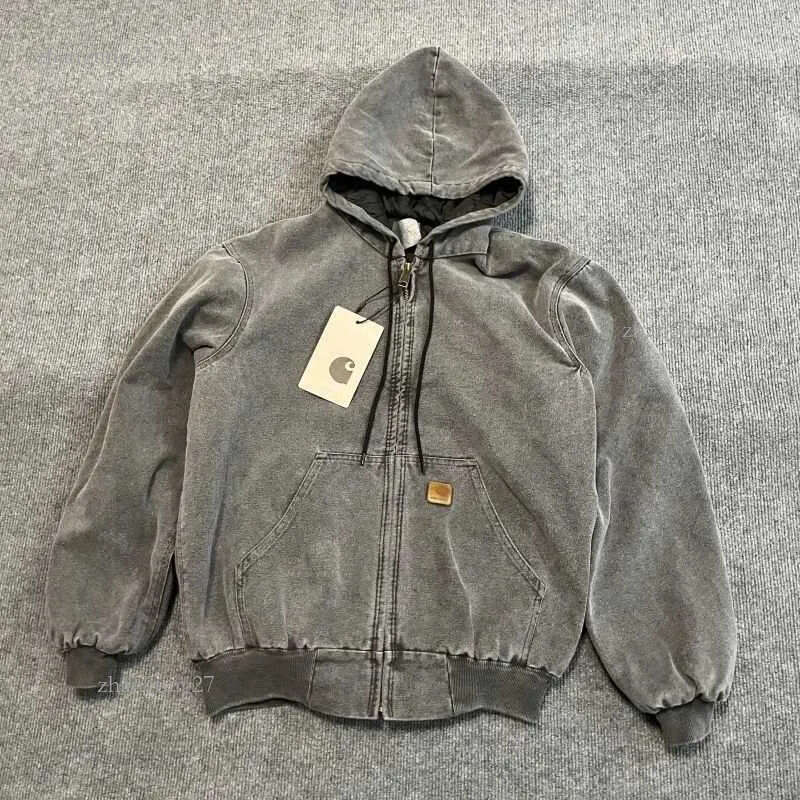 Men's Jackets Mens Tracksuits New Trend J130 Hooded Casual Simple Original Quilted Personalized Unique Tool Coat J241123