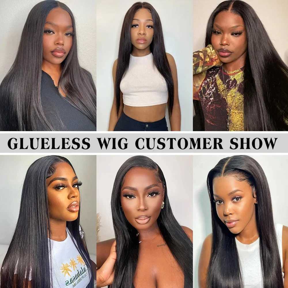 MYLOCKME Wear And Go Glueless Wig Brazilian Straight 6x4 5x5 9x6 7x5 Lace Closure Glueless Wig Human Hair Ready To Wear Pre CutT251111