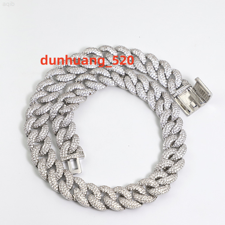Miami West Coast Copper 13mm Hip Hop Cuban Link Chain Cz Diamond Iced Out Chain