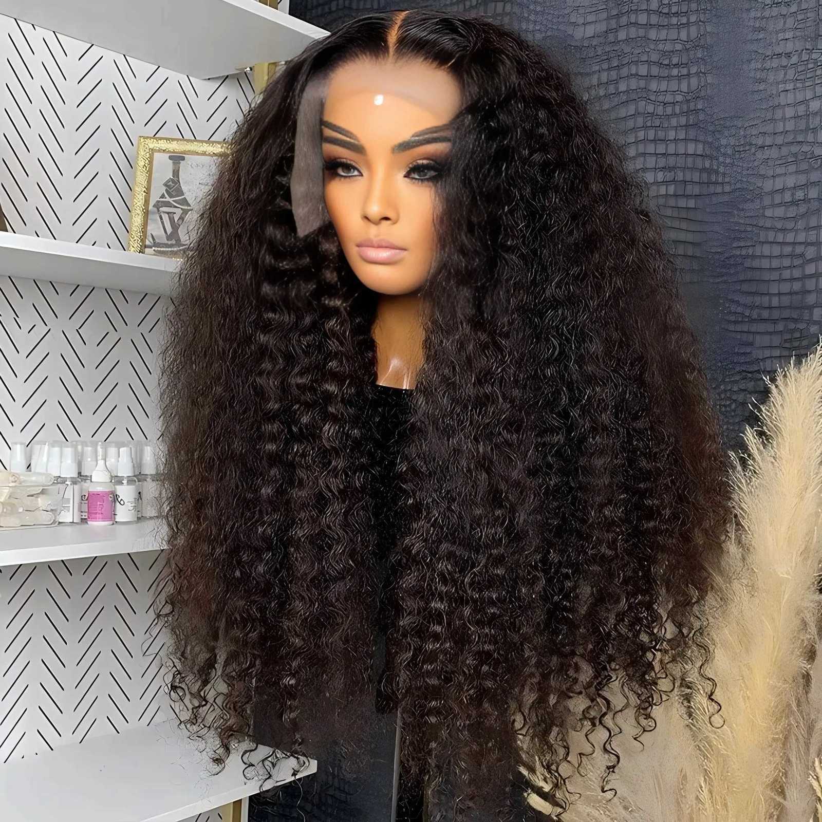 30 40 inch curly wig human hair wigs hd lace wig 13x6 lace frontal wig deep wave water wave cheap wigs on sale for women choiceT251111