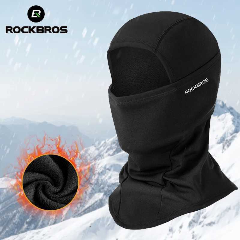ROCKBROS Full Face Mask Warm Winter Scarf Balaclava Helmet Liner Fishing Skiing Hiking Bike Mask Windproof Breathable Headgear S251110