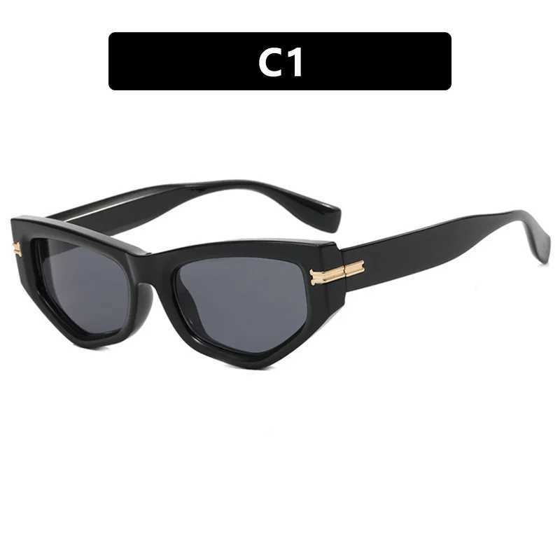 New cat eye sunglasses fashionable women retro street photography decorative glasses luxurious outdoor driving design Uv400T25041122