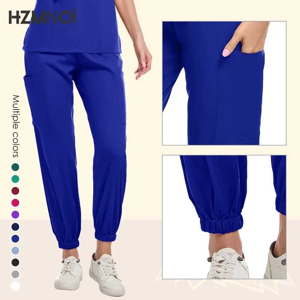 HZMNOI Scrub Hospital Uniform Medical Top Pants Nurse Uniform High Fashion Uniforms Nursing Scrubs Set Hot Sell Surgical Gowns X250410