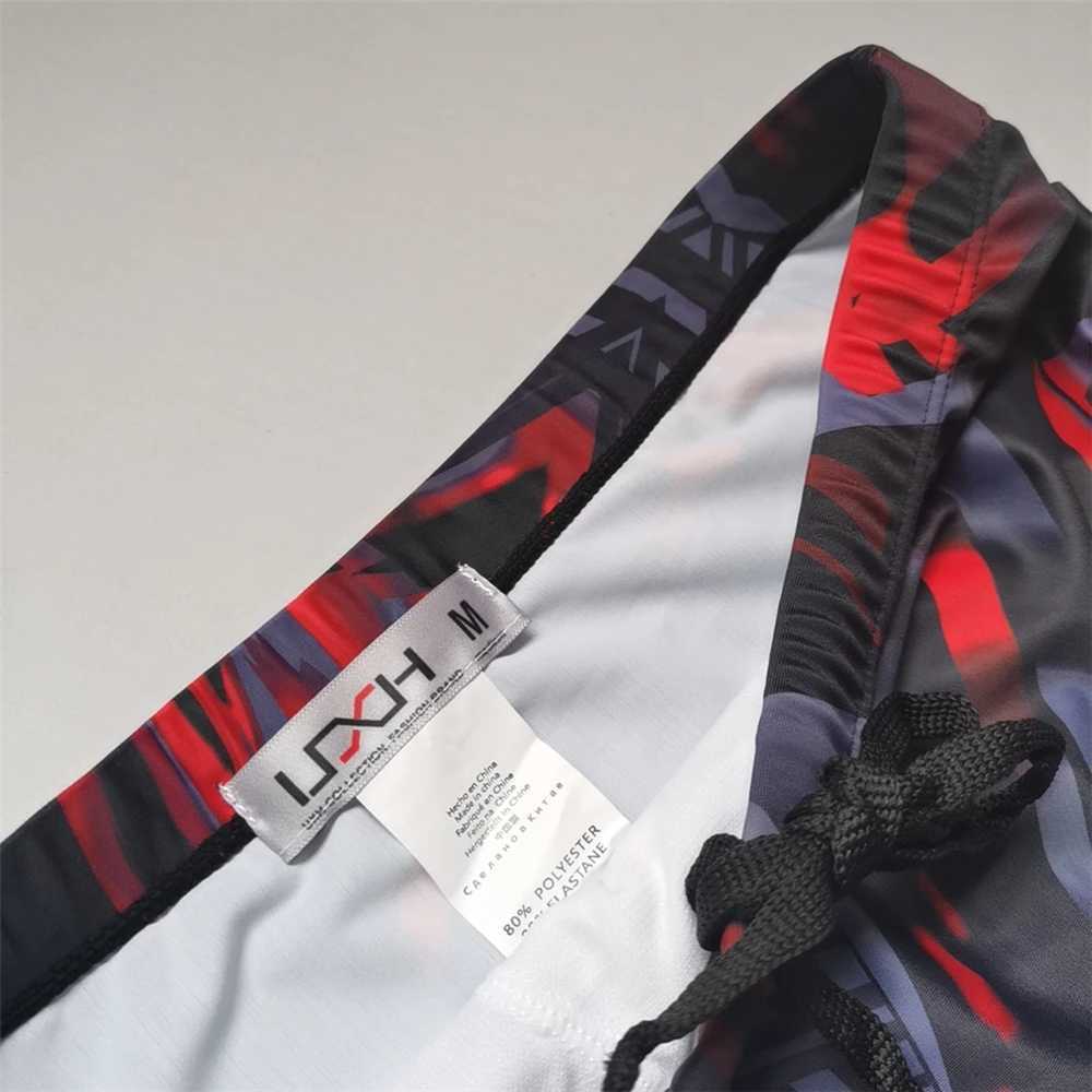 UXH brand mens swimsuit shorts black suitcase with push ups boxer Hi-Q sexy mens breathable swimsuit speed matching beach shortsW250410