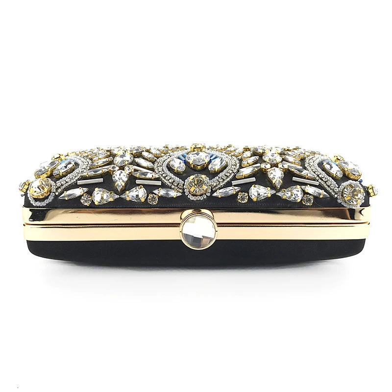 Diamond Rhinestone Clutch Bags Exquisite Female clutches Pearls Beaded Chain Handbags Wedding Purse Shouler Bag ZD1234 251106