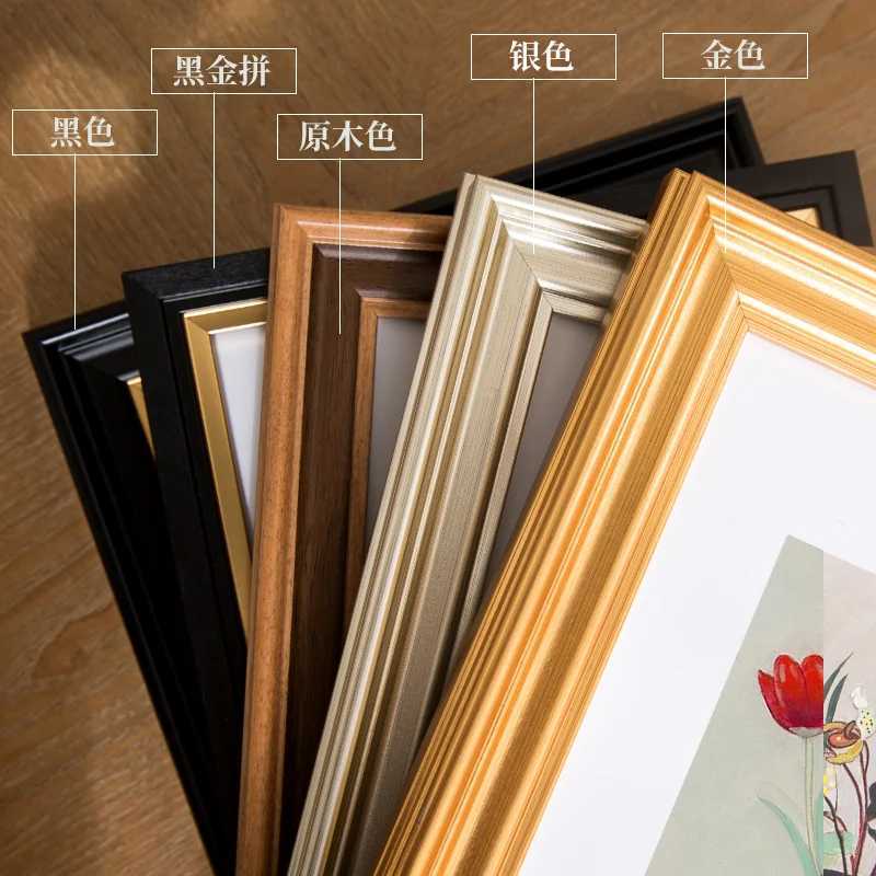 Light luxury golden display platform Square 5-inch 6-inch 7-inch 8-inch 10 inch photo frame Desktop home decoration L251110 H260306