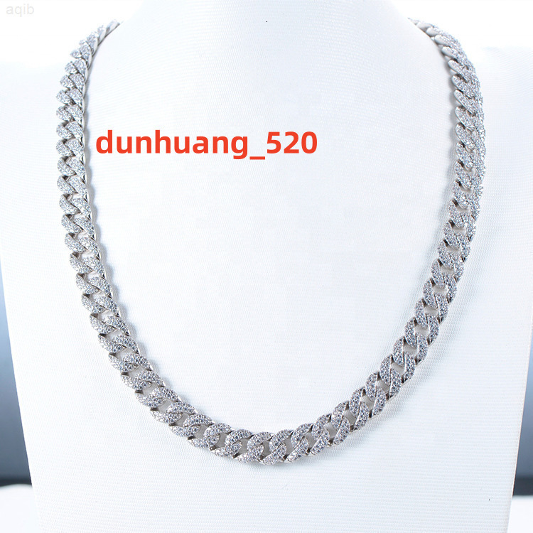 Iced Out Chain 10mm Cuban Chain Hip Hop Necklace Gold Plated Thick Miami Link Chain for Men Wholesale