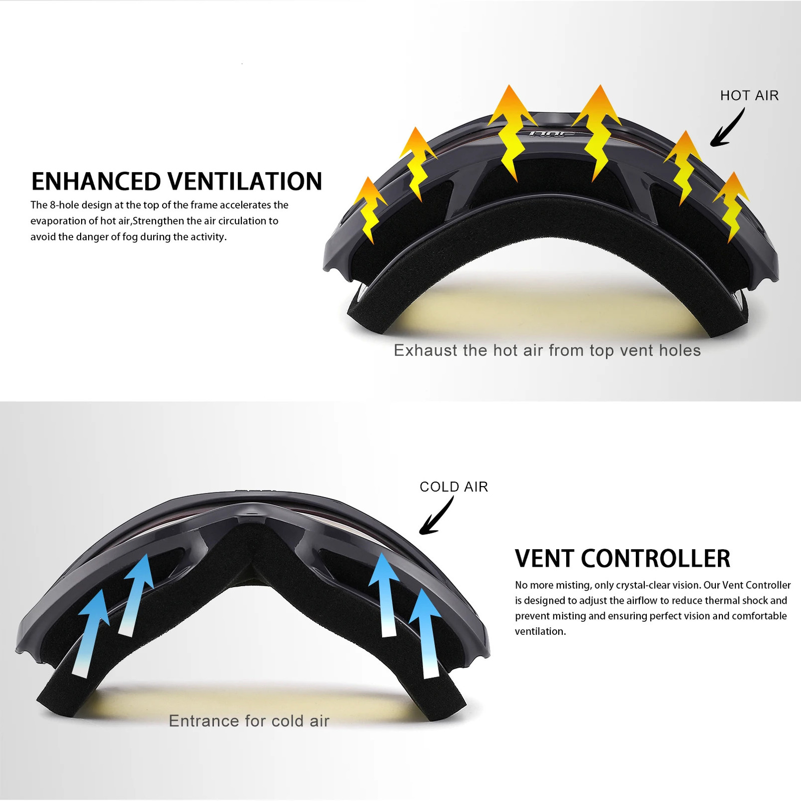 Kids Ski Goggles for Age 3-10 Anti-fog UV400 Snow Eyewear Outdoor Sports Winter Snowboard Children Skiing Glasses 4302 251107