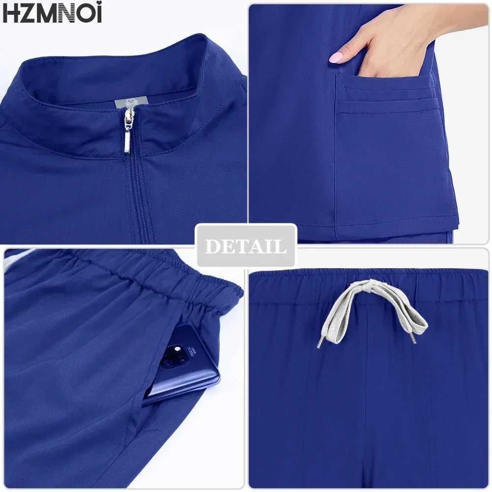 Unisex Medical Uniform Surgical Uniforms Woman Scrub Set Beauty Sn Workwear Clinical Scrubs Tops Pant Doctor Nursing Suit Men X250410
