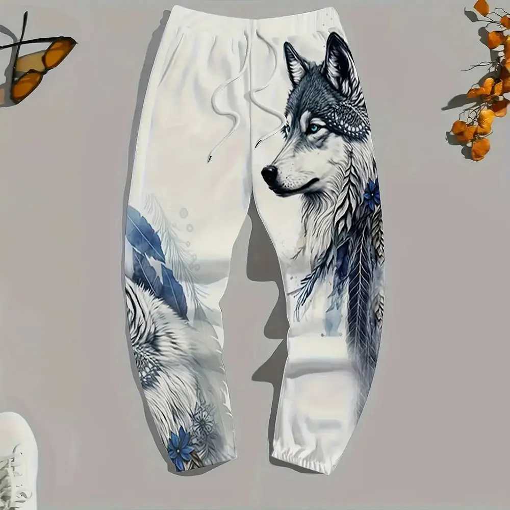 Mens oversized loose pocket drawstring sports sweater winter new thick and warm sports pantsXJ250410