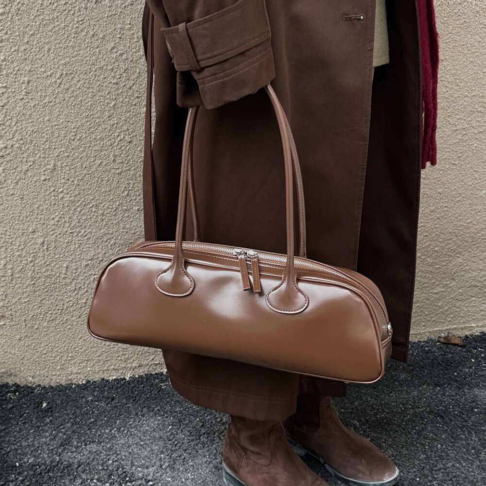 Designer Motingsome 2025 New Woman Bag Cowhide Genuine Fashionable Handbag French Designer Bags Stick Tote Purses