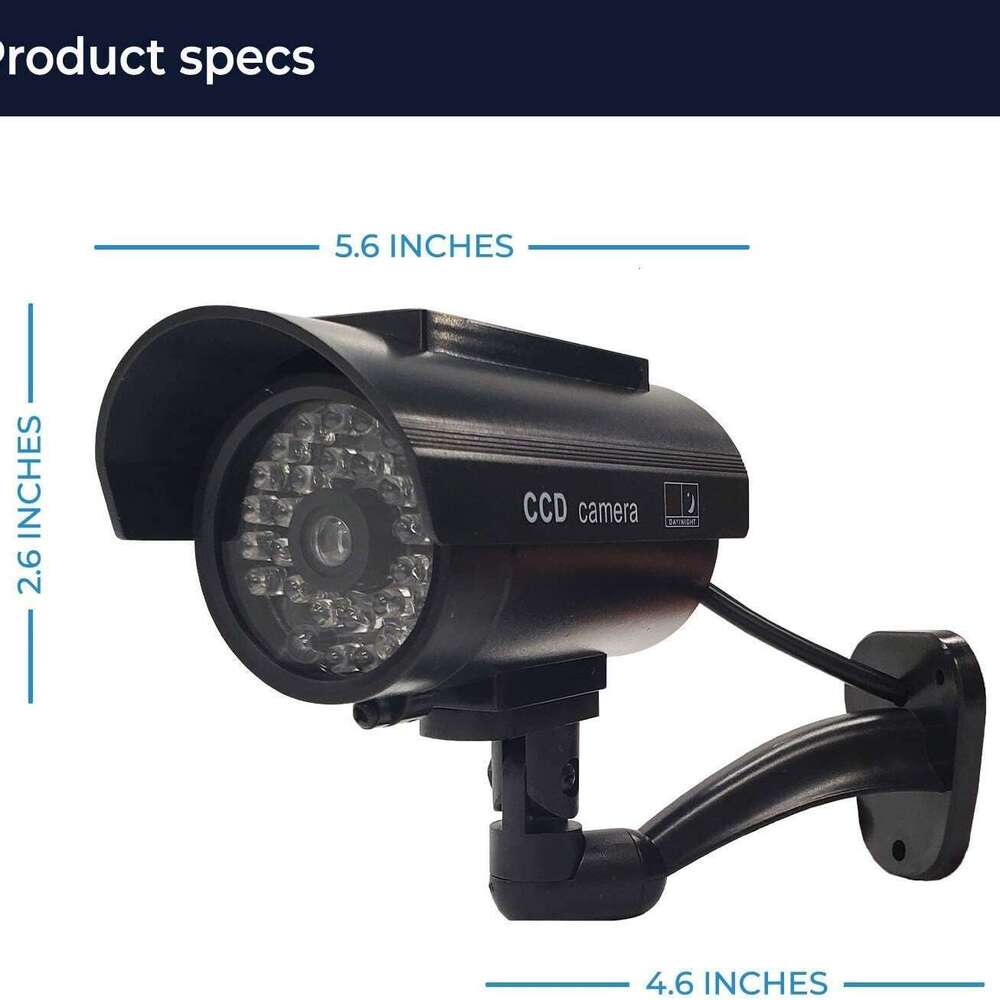 New solar simulation camera simulation monitor fake surveillance camera fake camera model